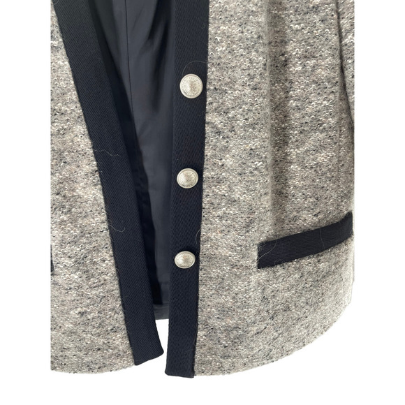 13YI Studios Womens Button-Up Cardigan Sweater Long Sleeve Pockets Size S Gray - Picture 4 of 8